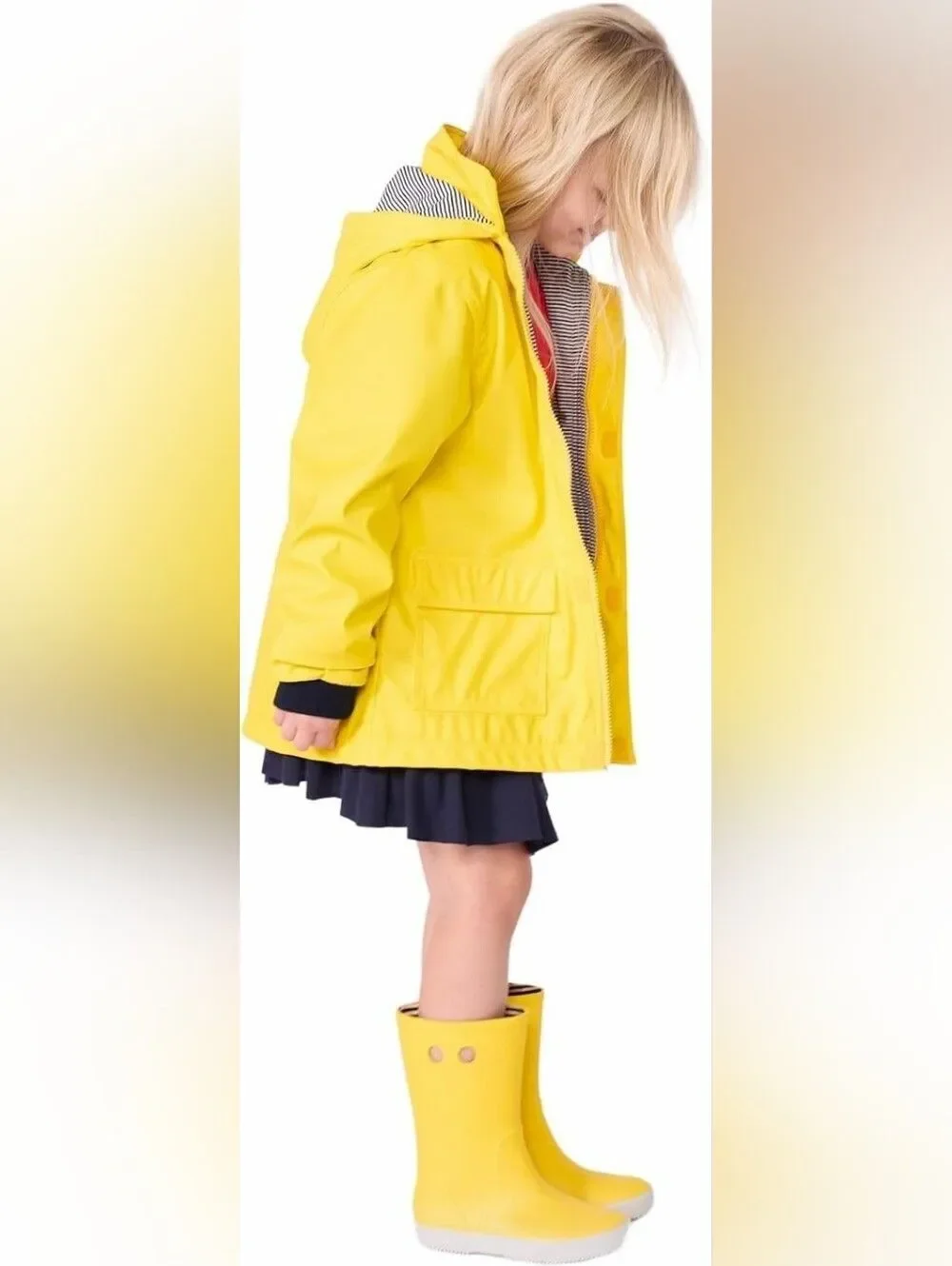 Petite Bateau Iconic Hooded Rainjacket Purple 140cm